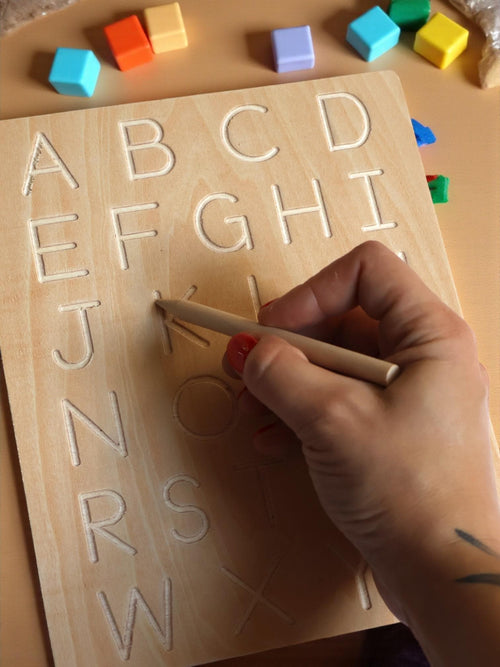 Montessori Alphabet Tracing Board