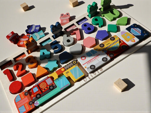 Montessori Wooden Matching Puzzle Board